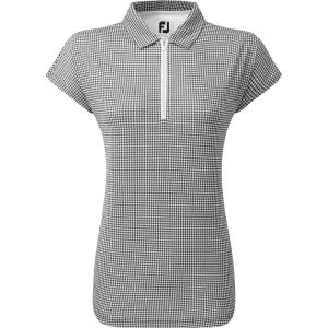 FootJoy Polo Hahnentritt, schwarz/weiss